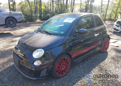 2013 Fiat 500 Abarth z USA, uszkodzony, nr VIN 3C3CFFFH7DT741013